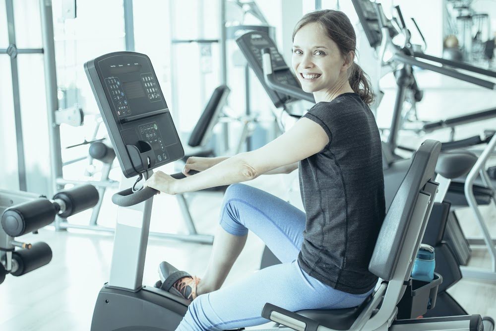 using a bike indoors